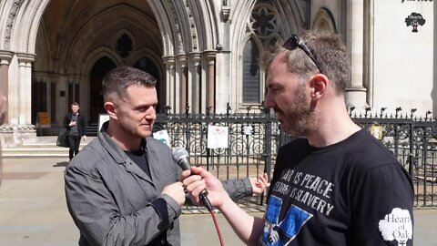 Tommy at the High Court London 6th May 2022
