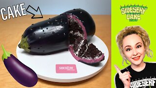 How to make a hyperrealistic eggplant cake