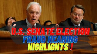 U.S. Senate Election Fraud Hearing Highlights!! 12-16-2020
