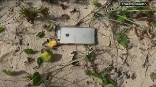 Man finds iPhone after it falls from plane