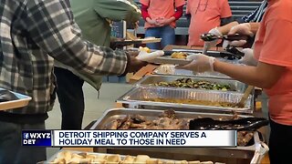 Detroit Shipping Company serves a holiday meal to those in need