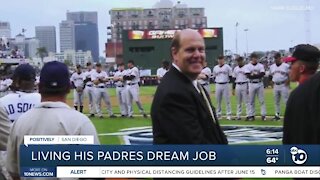 Padres employee living his dream