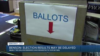 Benson: Election results may be delayed