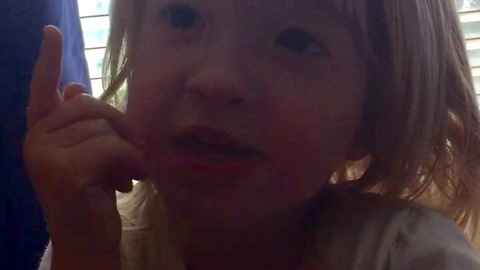 Toddler goes on an adorable rant