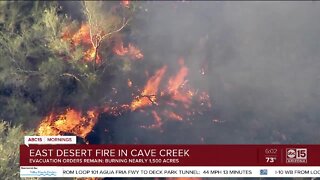 Crews making progress in fight against East Desert Fire