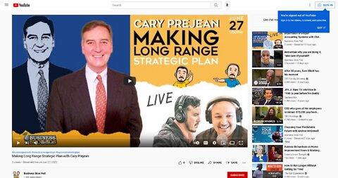 Making Long Range Strategic Plans - Cary Prejean on the Business Bros