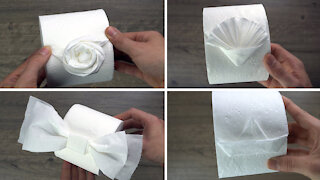 4 Awesome Toilet Paper Origami!