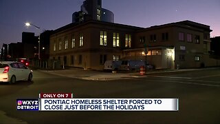 Pontiac homeless shelter forced to close just before the holidays