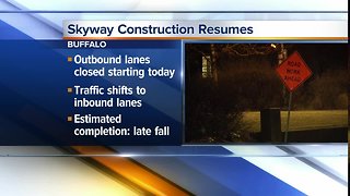 Skyway construction resumes