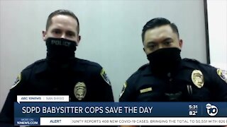 2 SDPD 'babysitter' cops save the day