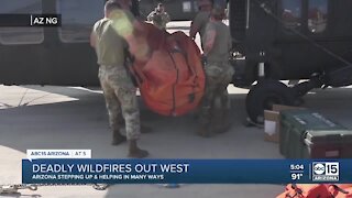 Arizona crews sent to California, Oregon to help fight wildfires