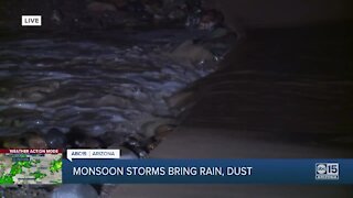 Monsoon storms bring rain, dust in the Valley