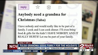 "Grandma" looking for family to spend the holidays with