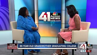 Grandmother graduates college