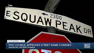 Phoenix Council approves street name changes
