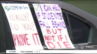 Collier County teachers protest return to school