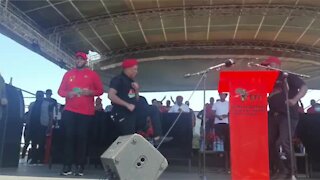 EFF rally: Malema dancing