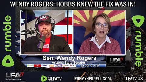 Arizona Sen. Wendy Rogers on Live From America: "Hobbs Knew The Fix Was In"