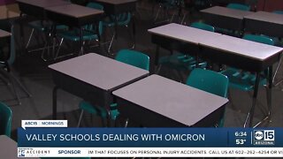 Valley schools dealing with COVID-19 omicron variant