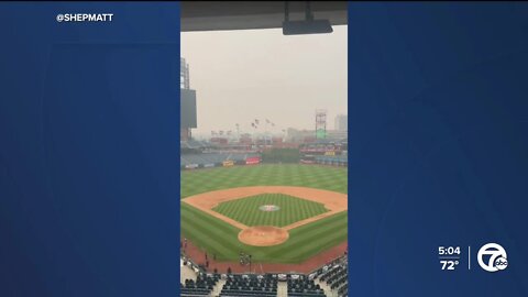 Tigers and Phillies postponed over air quality issues in Philadelphia