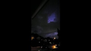 Crazy lightning storm literally does not stop flashing in the sky