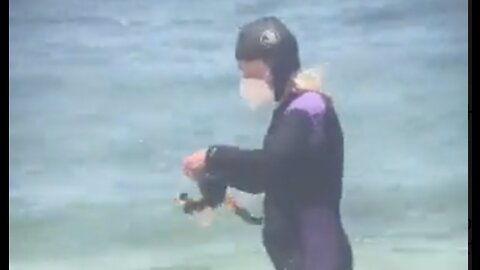 Scuba Diving COVID Hypochondriac Caught Masking