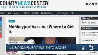 San Diego County posts misleading Monkeypox vaccine information