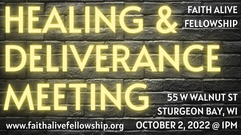 Deliverance & Healing Meeting