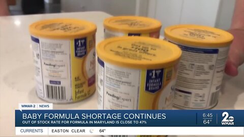 How bad is the formula shortage affecting Maryland now?