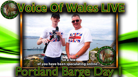 Voice Of Wales At Portland Migrant Barge - Day 1