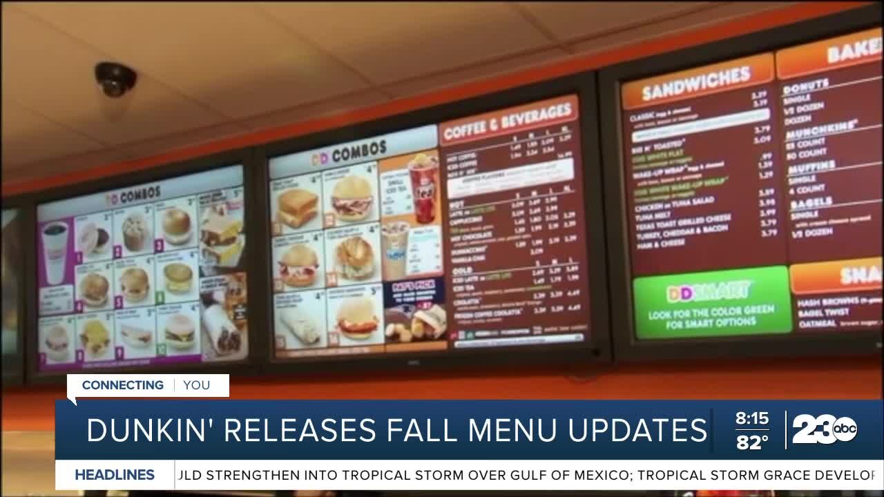 Dunkin Donuts fall season menu released