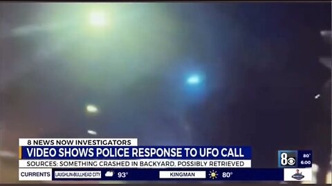Las Vegas Police Bodycam Allegedly Shows A UFO Falling from the Sky