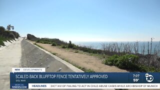 Scaled-back fence tentatively approved for Del Mar's bluffs