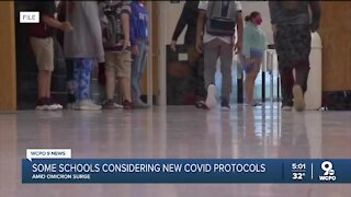 Some schools considering new COVID protocols