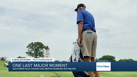 Southern Hills senior caddie takes part in one last major