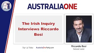 AustraliaOne Party - The Irish Inquiry Interviews Riccardo Bosi