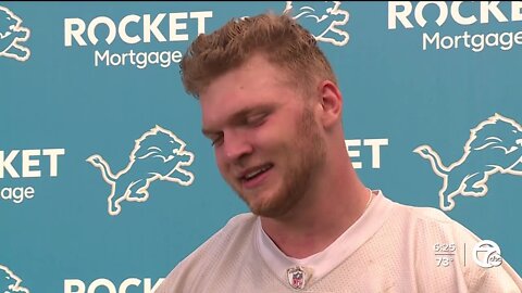 Aidan Hutchinson said it feels weird to be playing for Lions in his hometown, eager after rookie camp