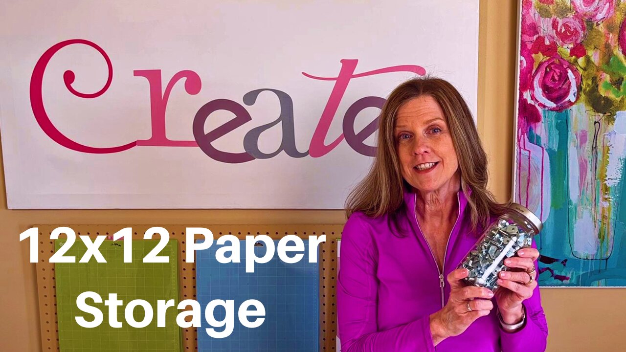 TUTORIAL: DIY 12x12 scrapbook paper storage