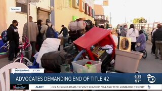Advocates demanding end of Title 42
