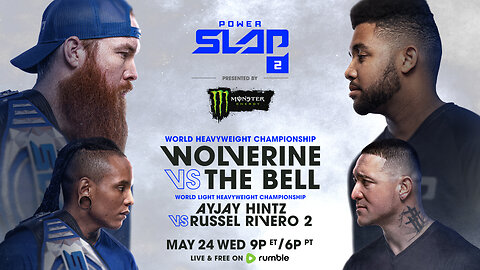 Power Slap 2 Press Conference | May 22 at 6pm ET / 3pm PT