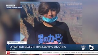 12-year-old killed in Thanksgiving shooting