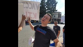 BLM Soyboy Hypocrite Confronted at Medical Freedom Rally
