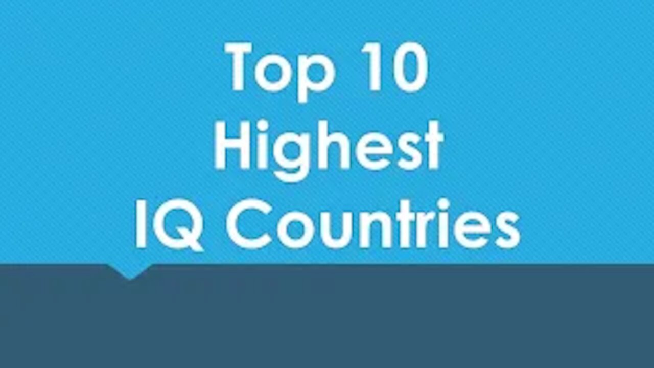 Top 10 Highest IQ Countries