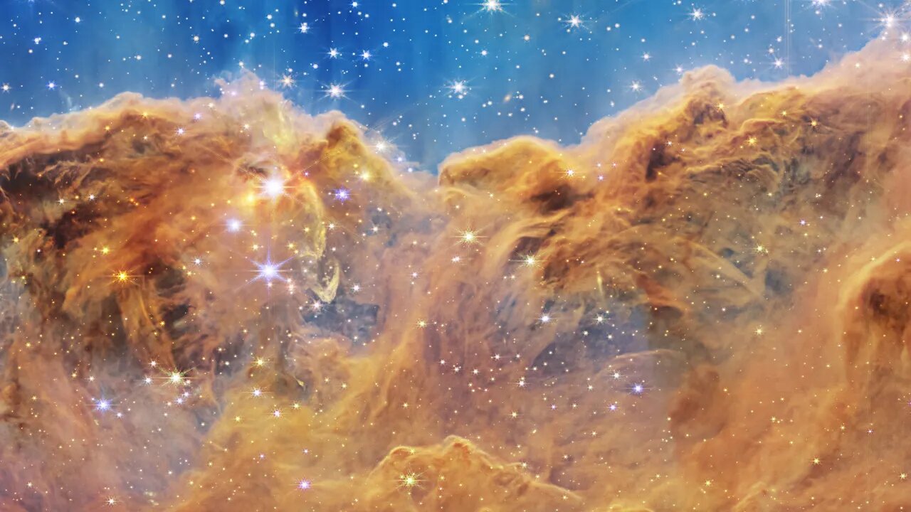 “cosmic Cliffs” In The Carina Nebula Webb Space Telescope 4k Crop 3