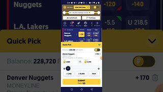 fliff app (All in on the Nuggets)