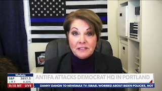 Sgt. Betsy Brantner Smith (Ret.) / Spokesperson, National Police Association - ANTIFA ATTACKS DEMOCRAT HQ IN PORTLAND