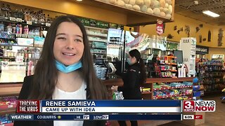 Teen partners with Mega Saver to provide essential items