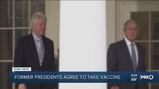 Former Presidents will take vaccine publicly