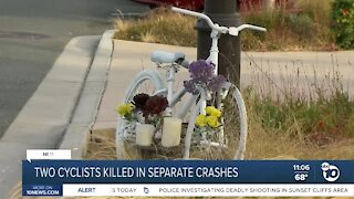 Two San Diego cyclists killed in separate accidents