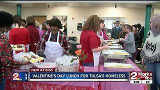 Valentine's Day lunch held at Tulsa Day Center for Homeless